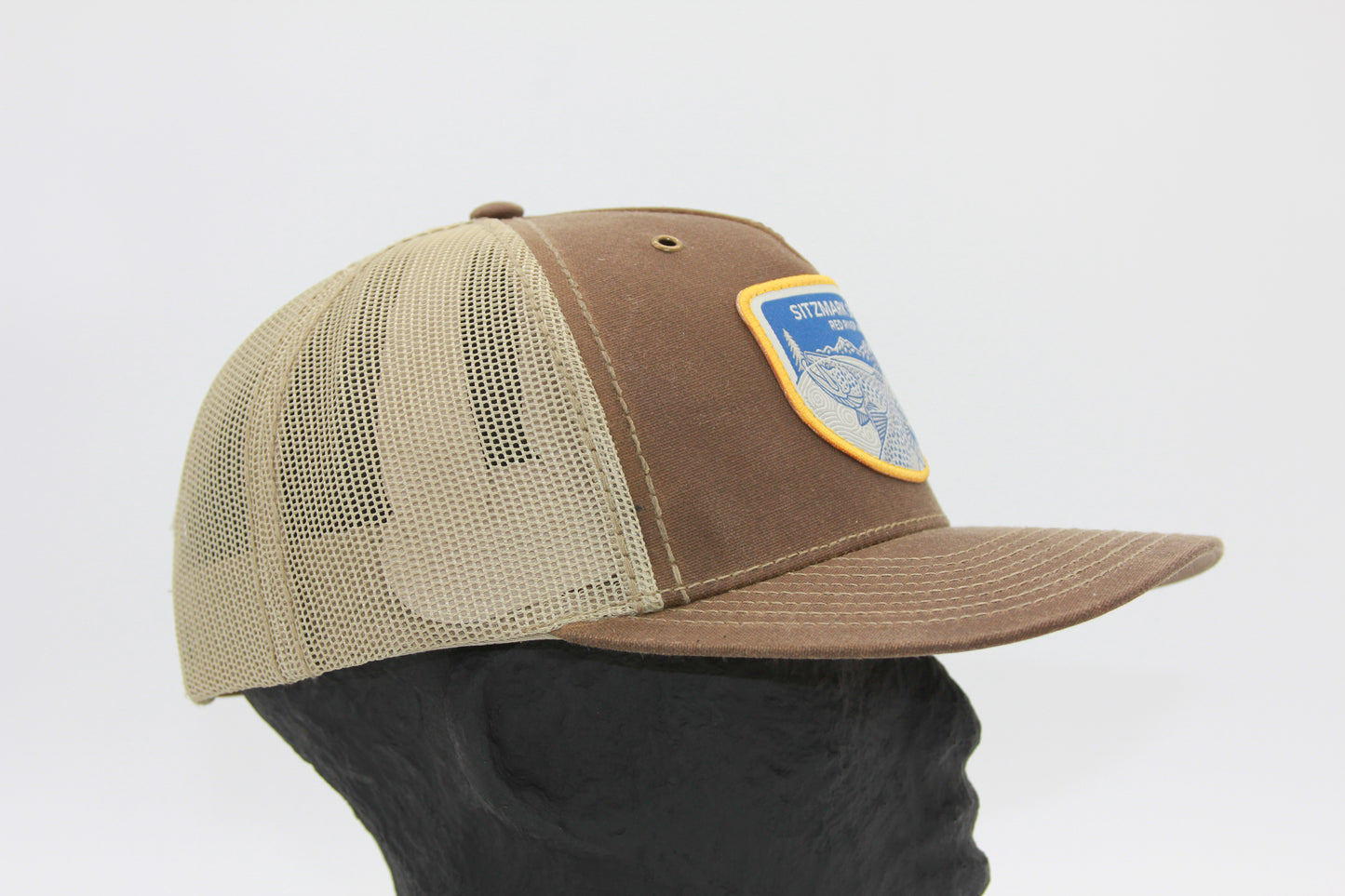 Brown Mesh Sitzmark Trucker Hat