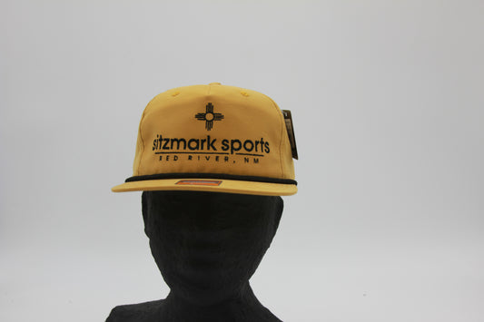 Mustard Flat Brim Sitzmark Hat