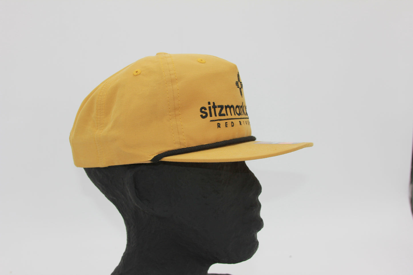 Mustard Flat Brim Sitzmark Hat