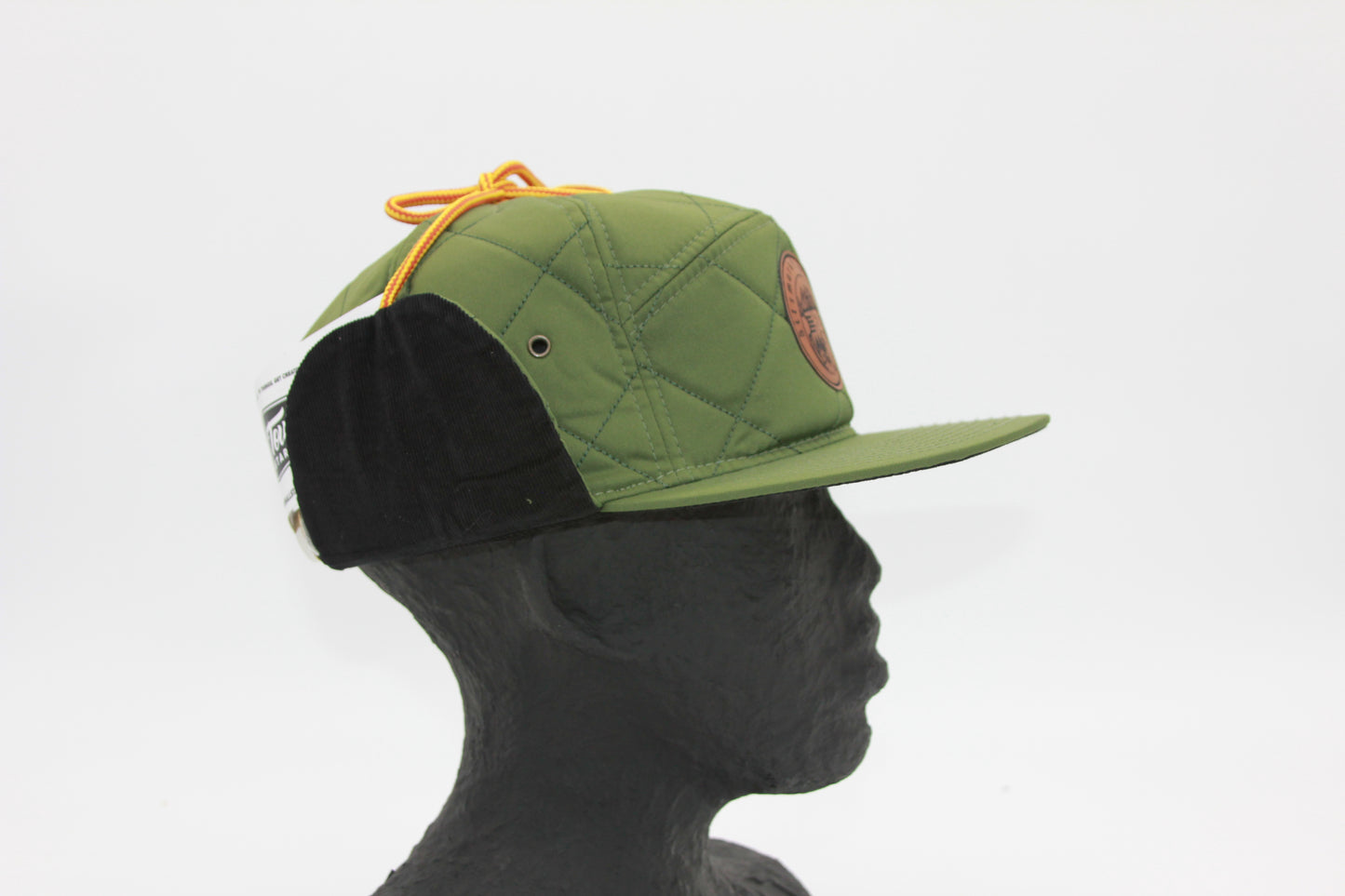 Green Insulated Ear Flap SItzmark Flat Brim Hat