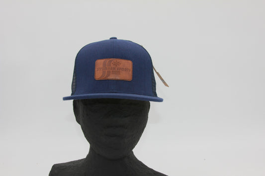 CG Navy Flat Brim Mesh Sitzmark Hat