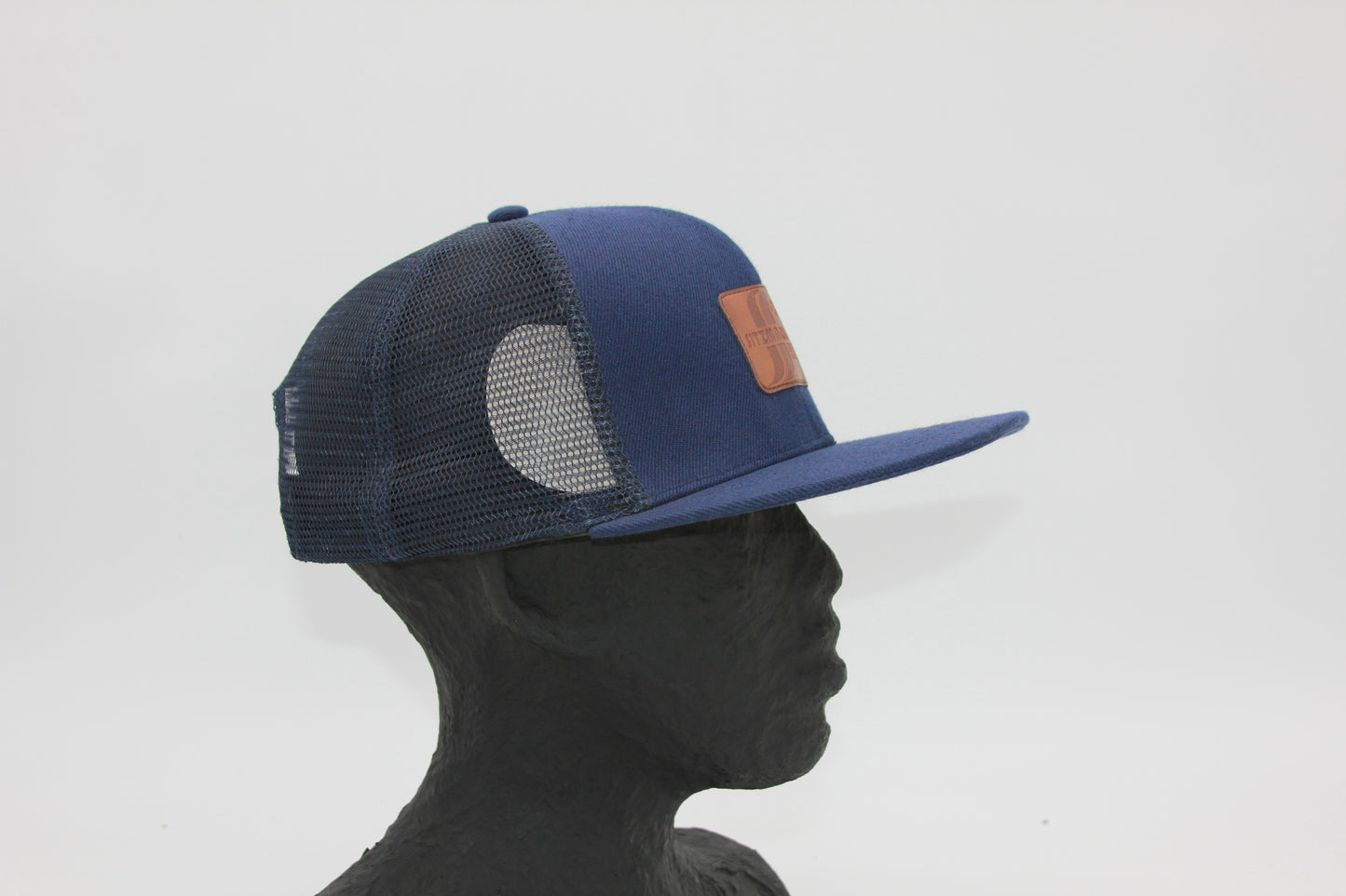 CG Navy Flat Brim Mesh Sitzmark Hat