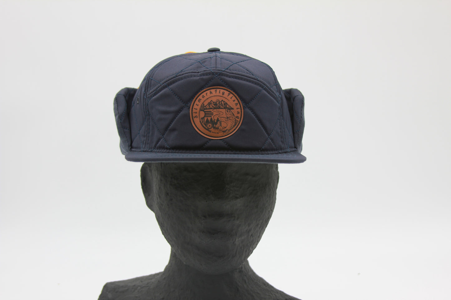 Navy Insulated Ear Flap Flat Brim Sitzmark Hat