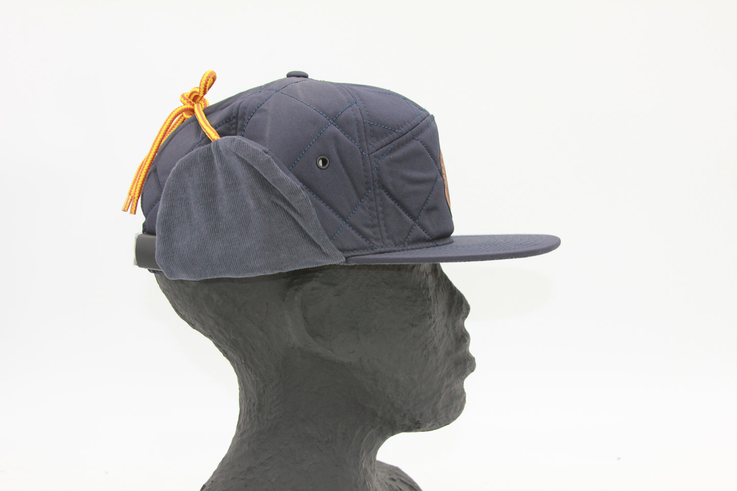 Navy Insulated Ear Flap Flat Brim Sitzmark Hat