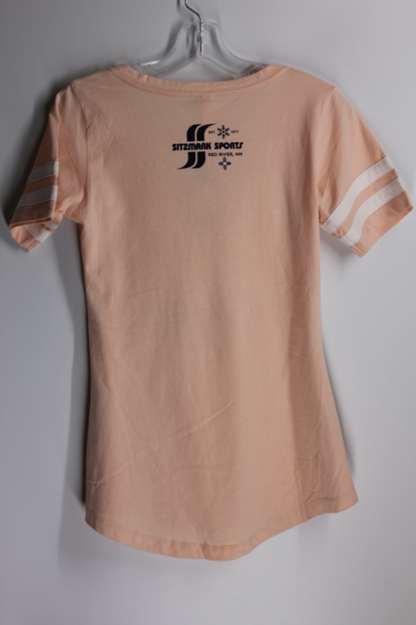 Peach Baseball Red River Sitzmark T-Shirt